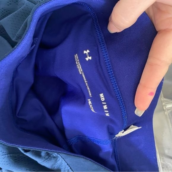 Under Armour Navy/Teal Mesh Camo Vanish Crop Size M - Picture 6 of 6